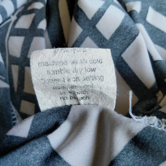 PORTO SF San Francisco Abstract Geometric Lagenlook Sleeveless Dress Artsy 4(XL) - Picture 10 of 14